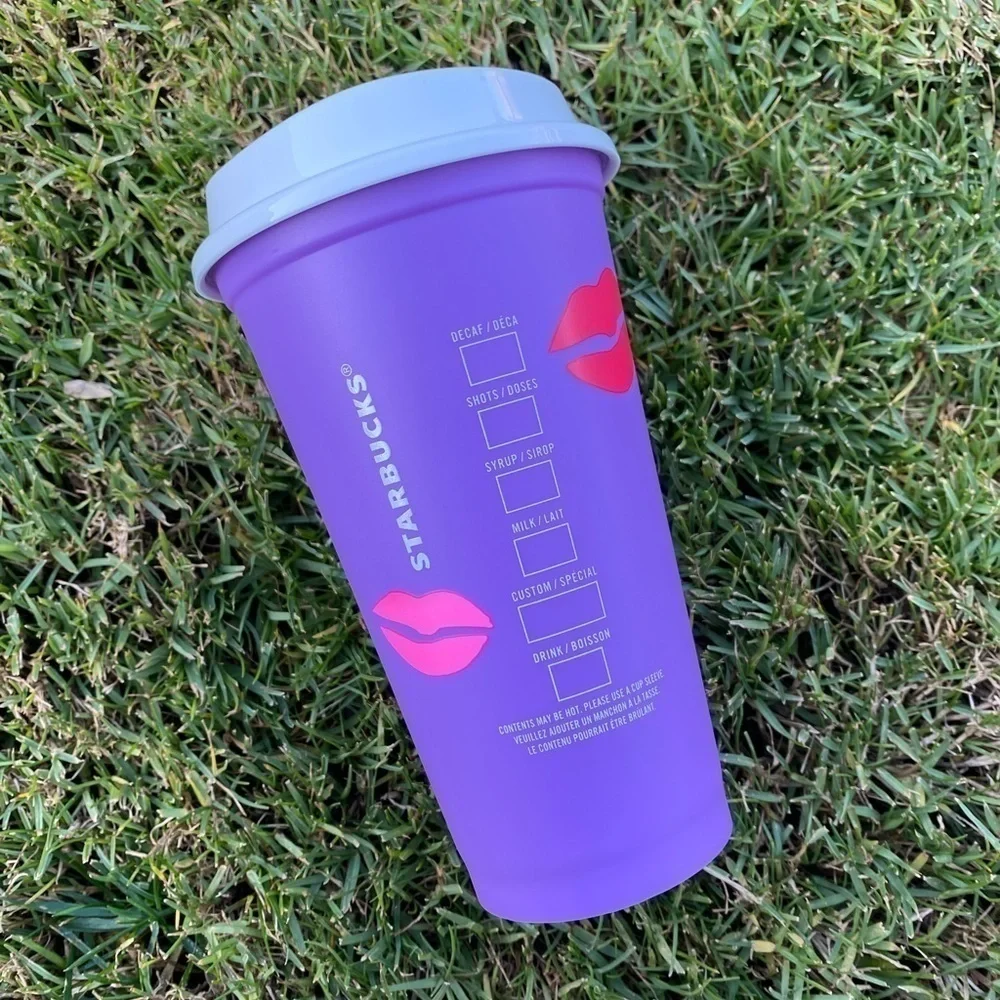 Starbucks Valentine Color Changing Lips Hot Cup